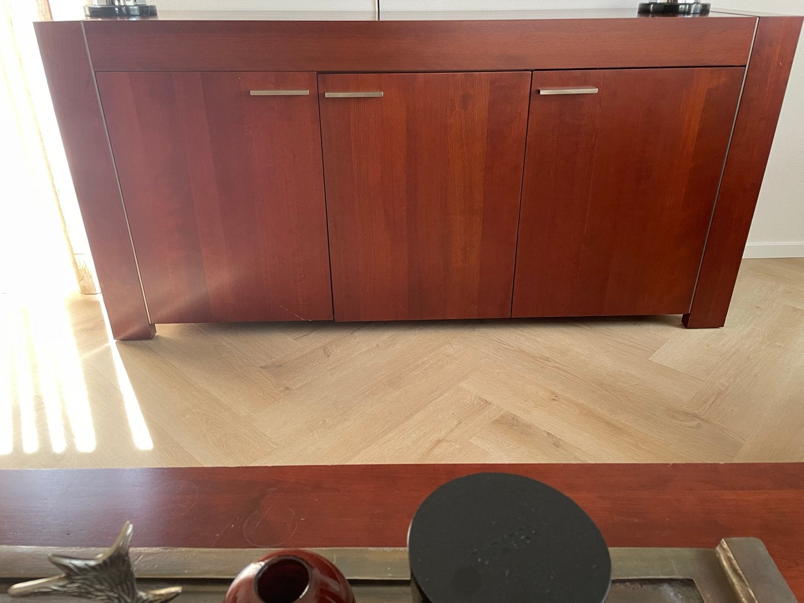 Mooi en degelijk kersenhouten dressoir van Eijerkamp, Ophalen, 150 tot 200 cm, Zo goed als nieuw, Kersenhout
