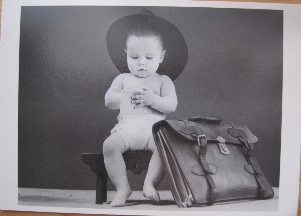 baby - met schooltas - 1983, Verzenden, 1980 tot heden, Gelopen, Kinderen