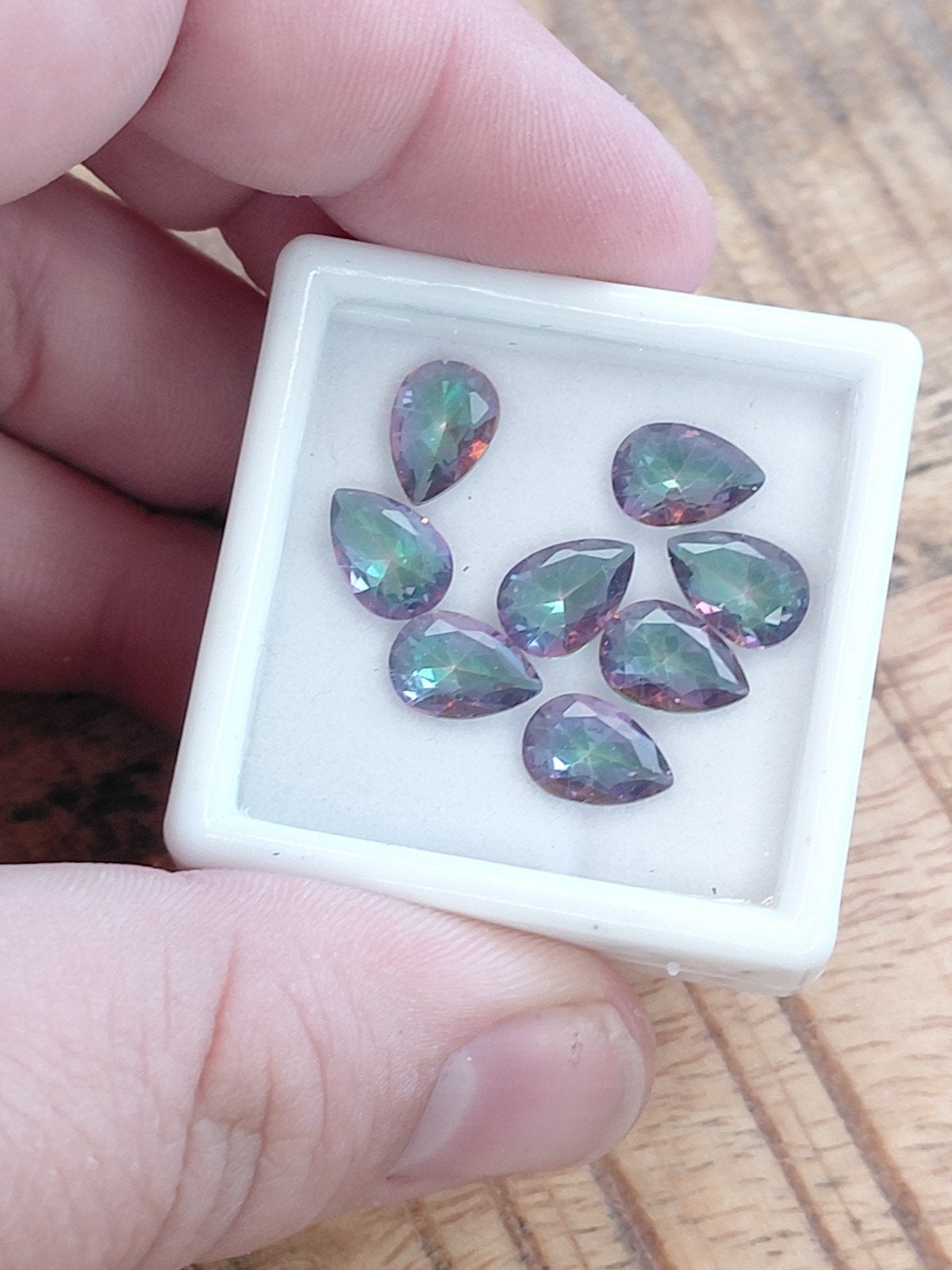 lot met peer geslepen mystic kwarts, Ophalen of Verzenden, Nieuw