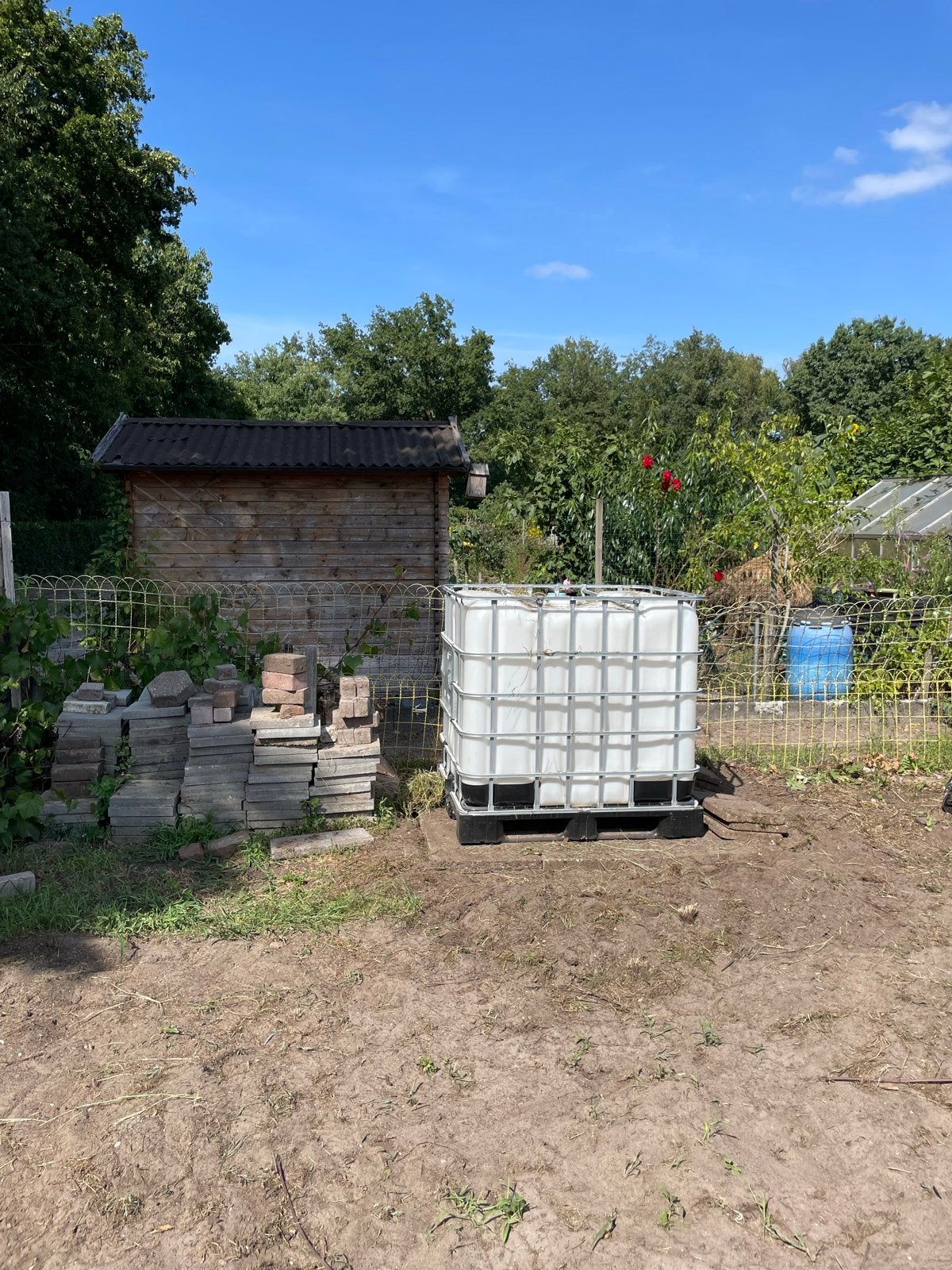 IBC Watertank 1000L - Ideaal voor regenwateropslag, Tuin en Terras, Regentonnen, 150 liter of meer, Verzenden, Gebruikt, Kunststof