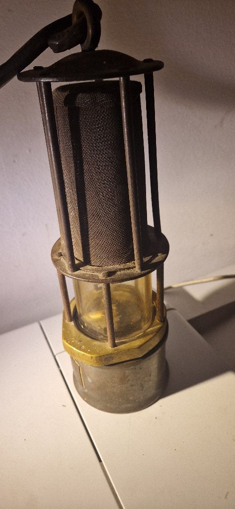 Originele mijnwerkerslamp veiligheidslamp compleet . 2196, Ophalen of Verzenden