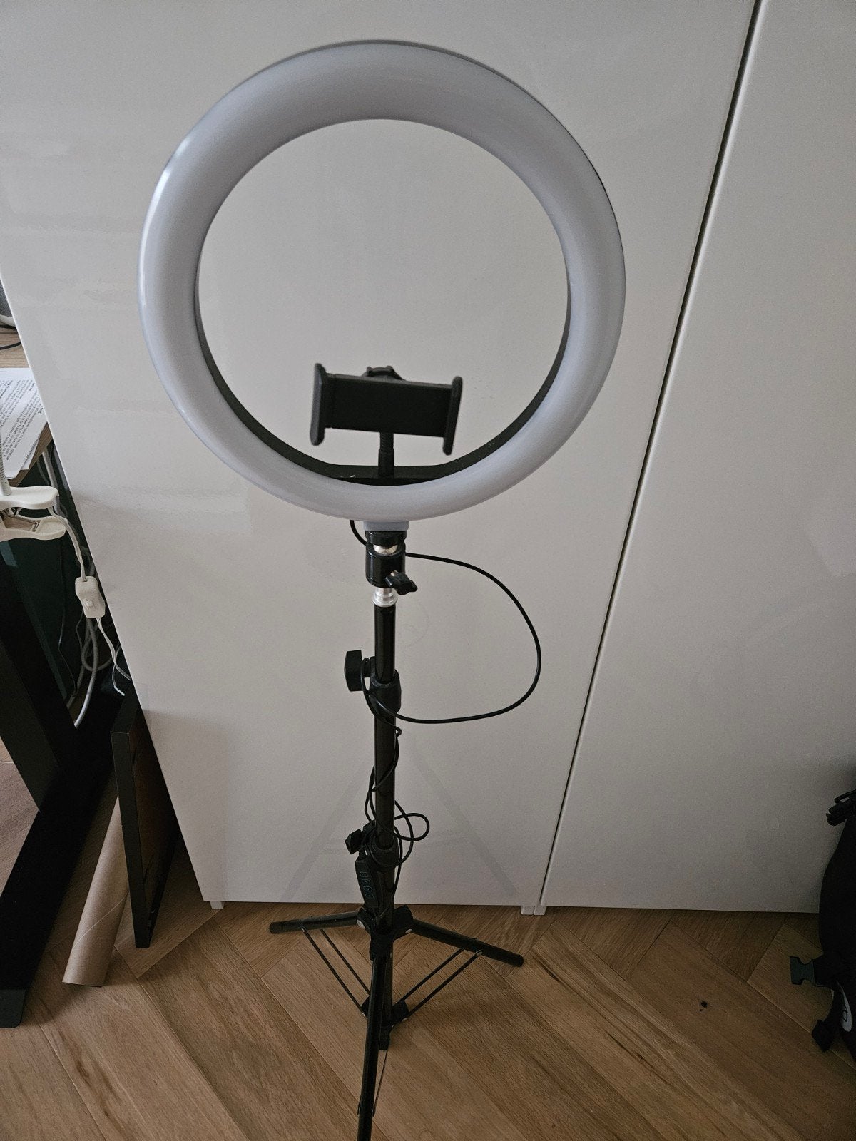 Ringlamp met statief en telefoonhouder, Ophalen of Verzenden