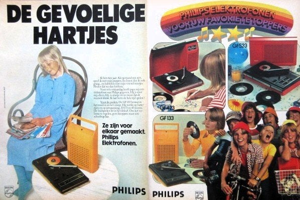 25 vintage advertenties Philips 72-76 wasmachine hoogtezon, Verzamelen, Ophalen of Verzenden, Gebruikt