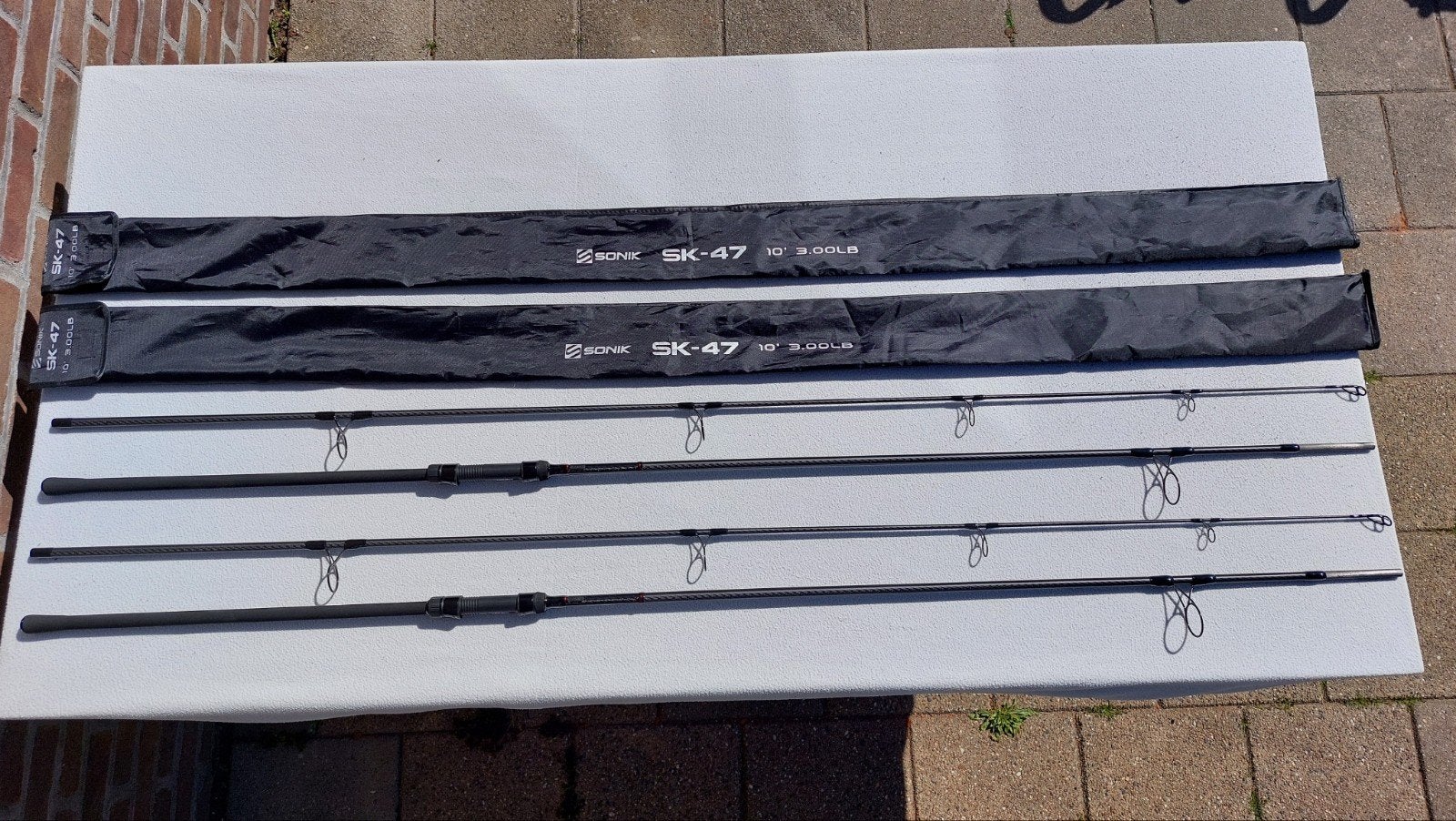 2 x nieuwe sonik sk-47 10ft 3lb, Ophalen of Verzenden, Nieuw, Werphengel