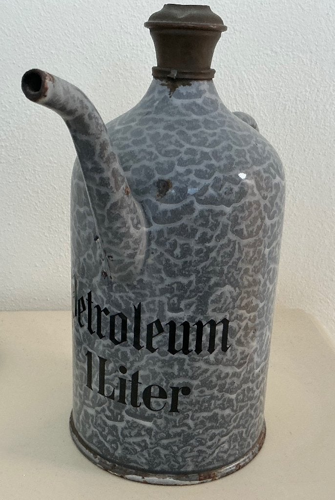 Emaiile petroleum kan 1 liter grijs gewolkt, Ophalen of Verzenden