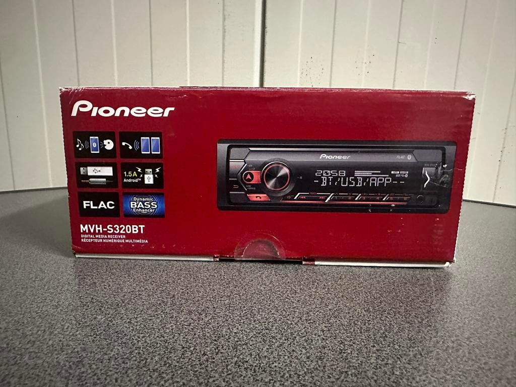 Pioneer MVH-S320BT - Autoradio met Bluetooth - USB - 1 Din, Ophalen of Verzenden, Zo goed als nieuw