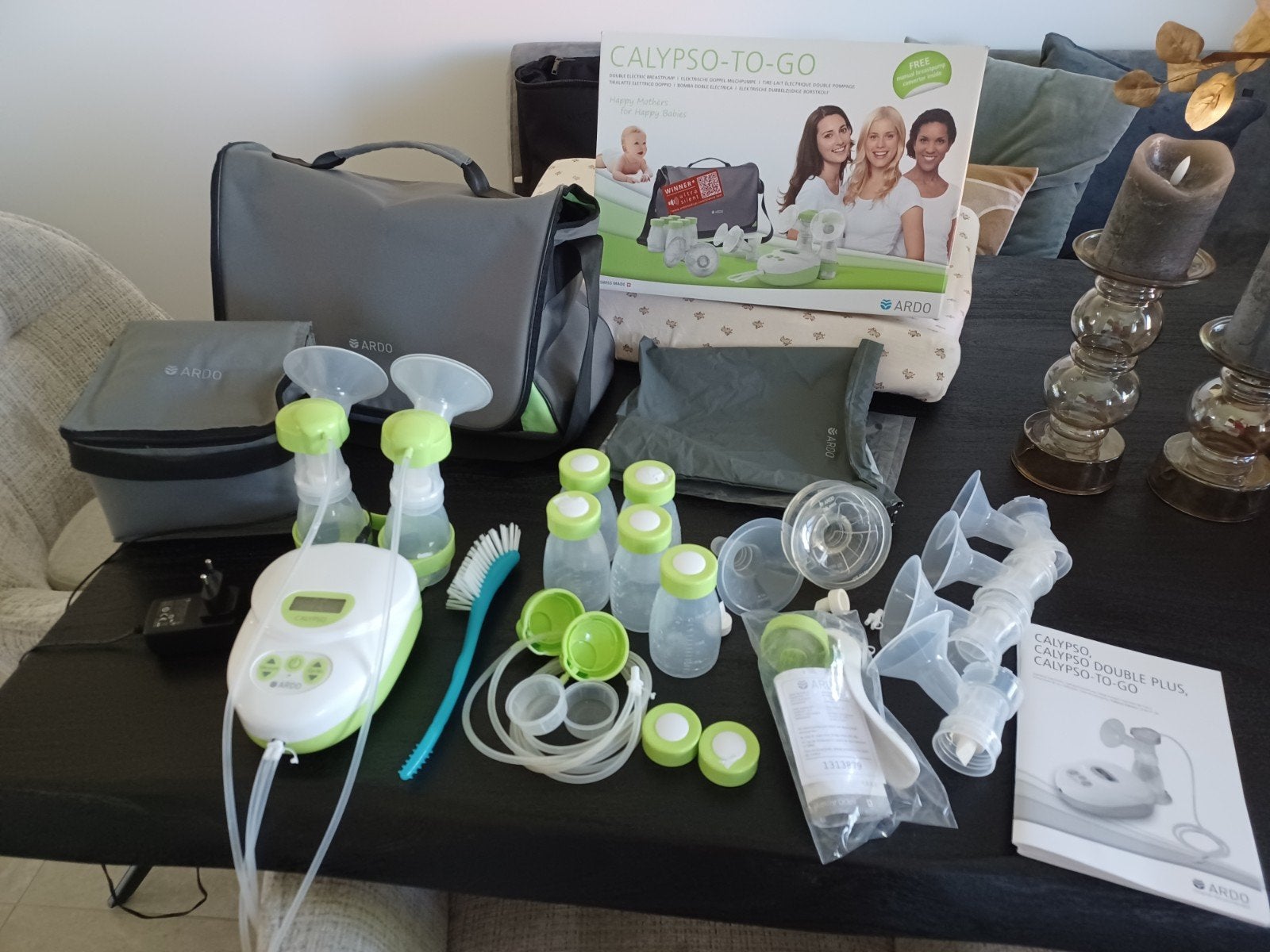 Ardo Calypso-To-Go Dubbele Elektrische Borstkolf Set, Kinderen en Baby's, Babyvoeding en Toebehoren, Ophalen of Verzenden