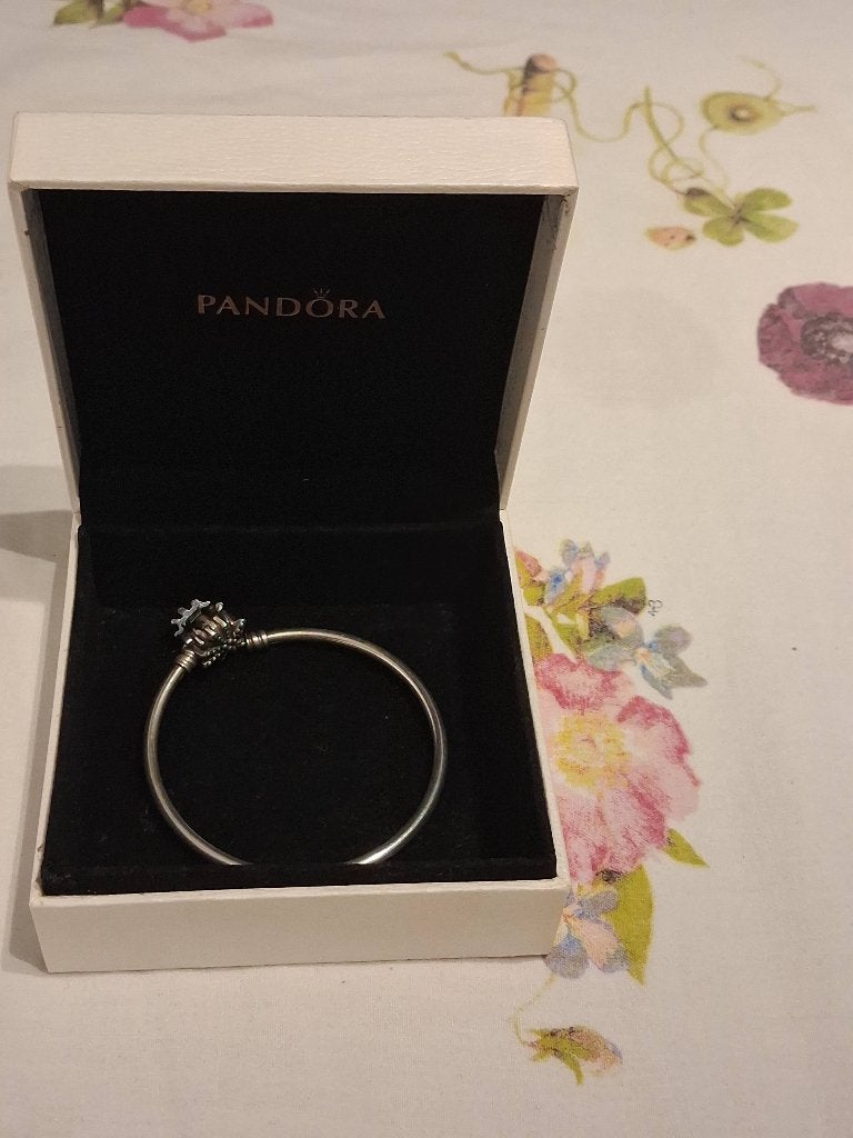 Pandora Fireworks Bangle 18 cm | Origineel | Incl. doosje, Verzenden, Zo goed als nieuw, Zilver, Zilver
