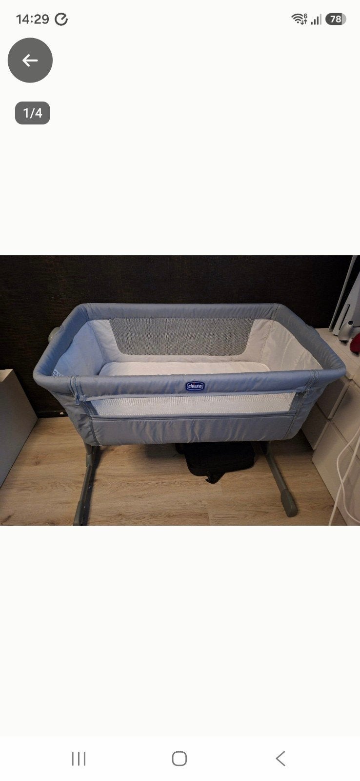 Chicco Next2Me Co-Sleeper Wieg - Zo goed als nieuw, Ophalen, Zo goed als nieuw, Wieg