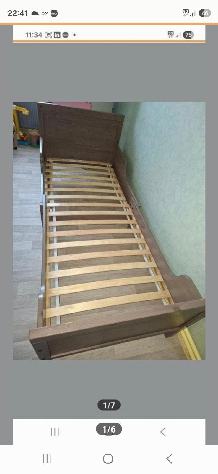 Sundvik bed, ikea kinderbed, meegroeibed, kinderkamer, Kinderen en Baby's, Gebruikt, 70 tot 85 cm, 180 cm of meer, Ophalen