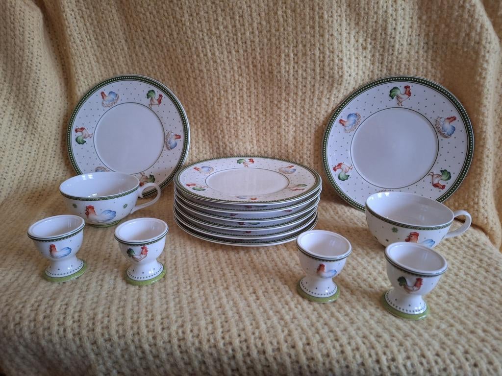 Vintage Farmers Spring Villeroy & Boch Pasen Losse Koop Paas, Ophalen of Verzenden, Zo goed als nieuw, Compleet servies