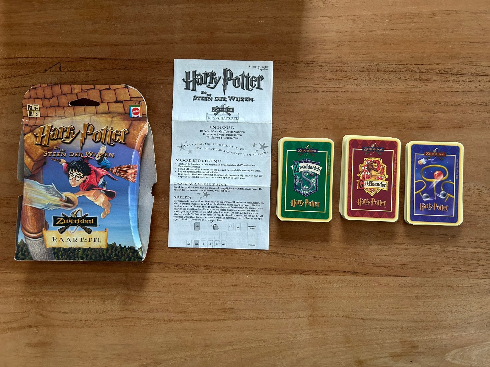 Izgs! Vintage Harry Potter kaartspel zwerkbal, Ophalen of Verzenden, Gebruikt