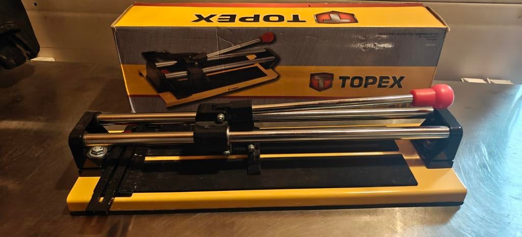 Topex Tegelsnijder 400mm - Zo goed als nieuw, Ophalen of Verzenden, Zo goed als nieuw