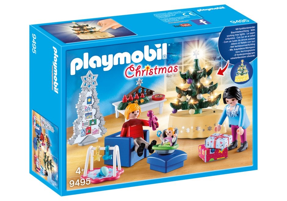 9495 woonkamer in kerststijl met kerstboom / Kerstmis, Kinderen en Baby's, Ophalen of Verzenden, Nieuw, Complete set