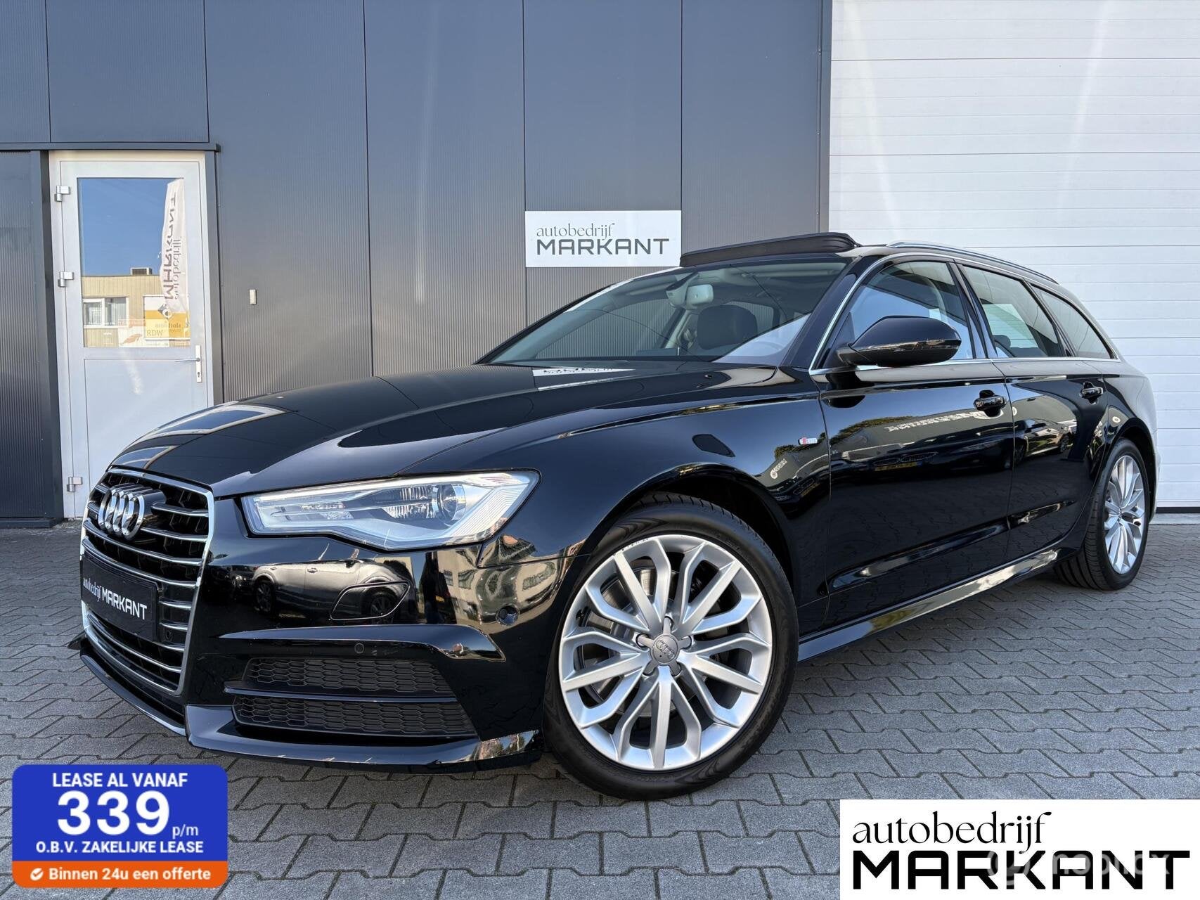 Audi A6 Avant 2.0 TFSI quattro S-line Panorama / Carplay Etc, Auto's, Automaat, Gebruikt, Zwart, 14 km/l