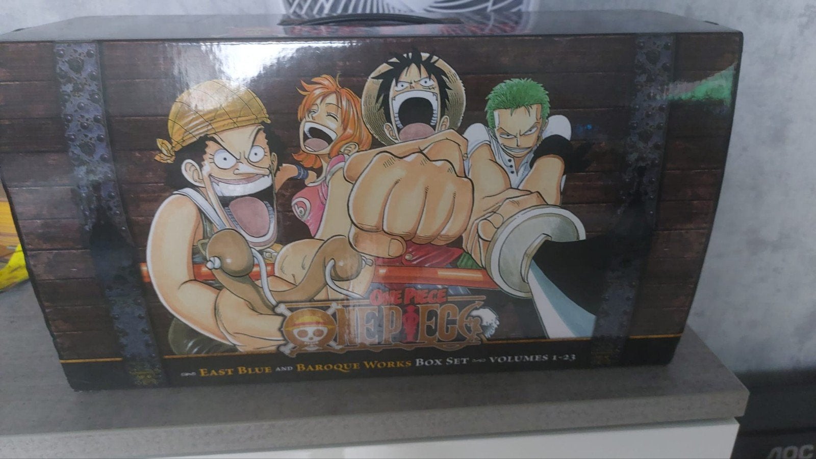 One piece manga 4 boxes, Ophalen of Verzenden, Gelezen, Eiichirō Oda