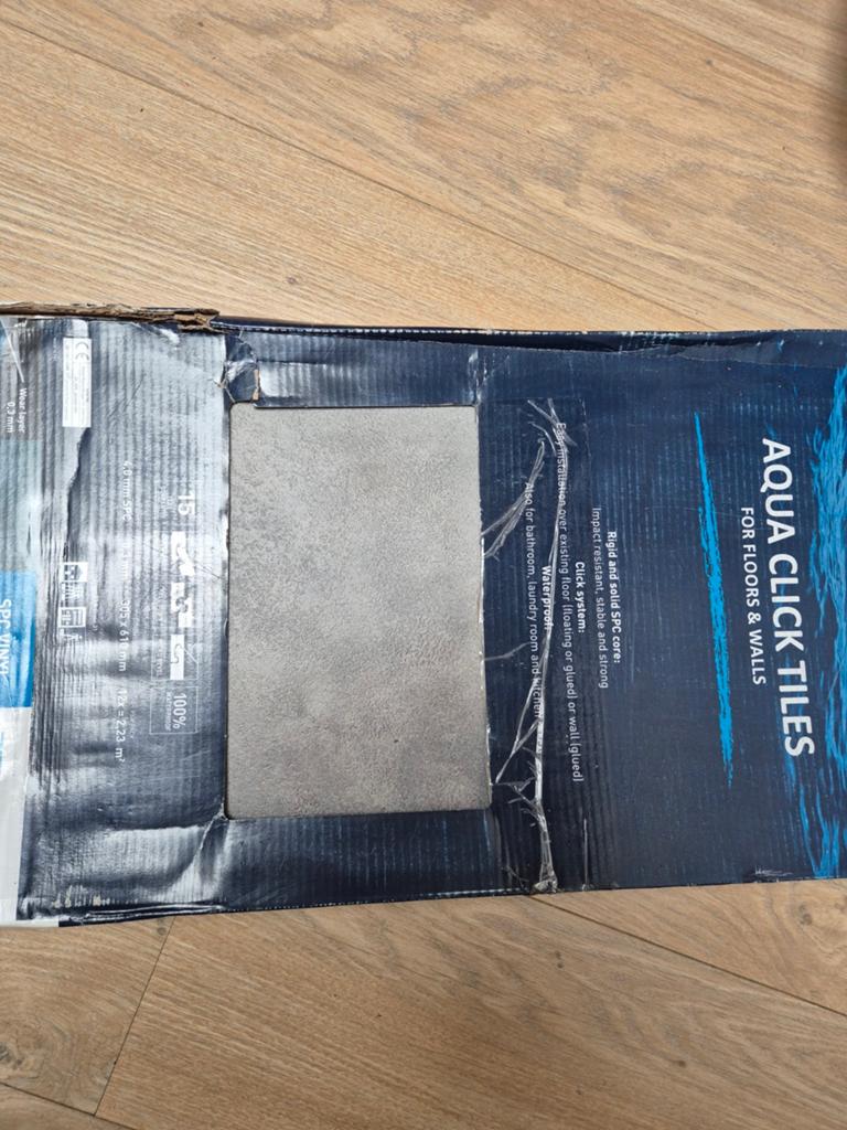 Water bestendige tegelplaten, Ophalen
