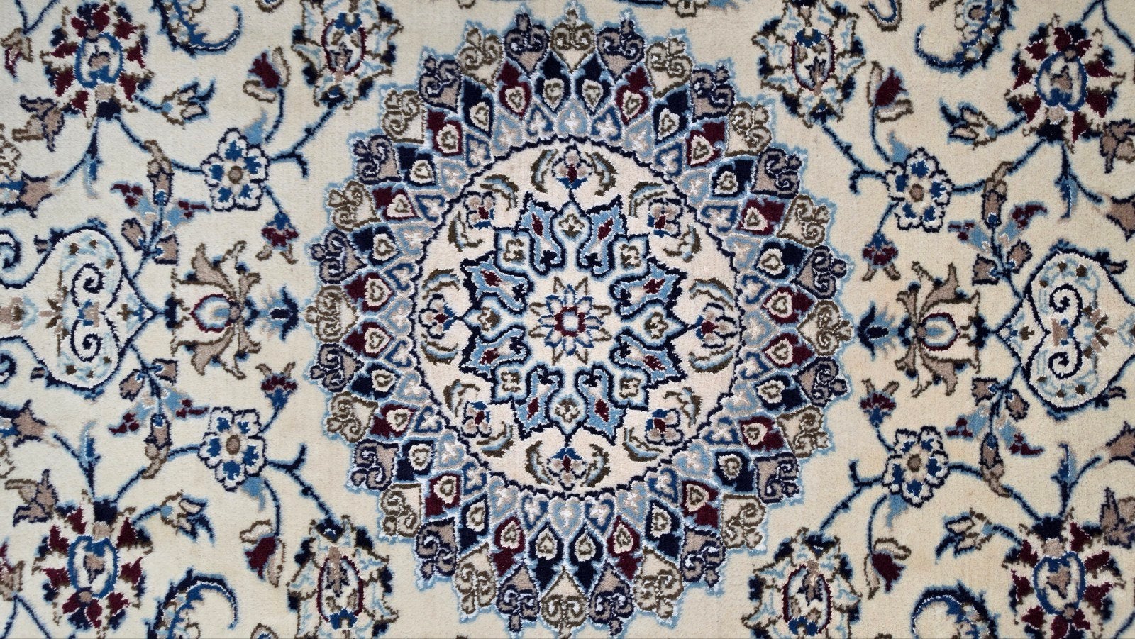 Handgeknoopt Perzisch wol Naïn tapijt medallion 205x300cm, 200 cm of meer, Www.hypepopup.nl, Ophalen of Verzenden, Zo goed als nieuw