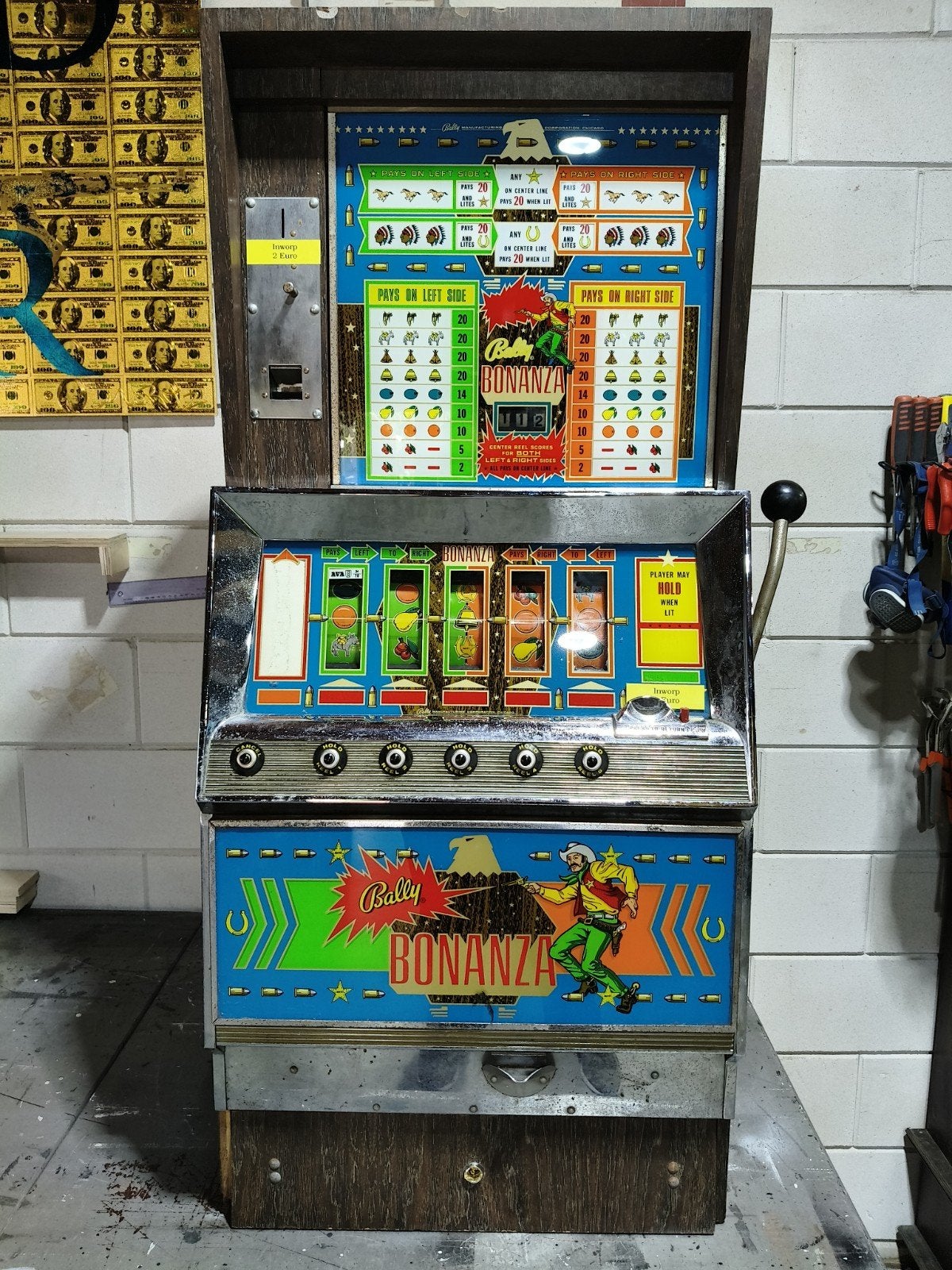 gokkas eenarmige bandiet (Bally) Bonanza, Verzamelen, Automaten | Gokkasten en Fruitautomaten, Euro, Ophalen, Gebruikt
