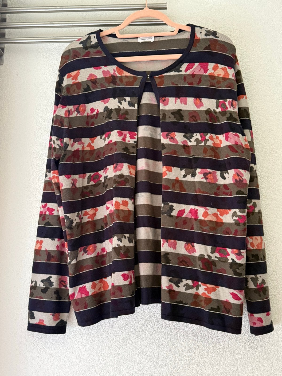 Gerry Weber Kleurrijk Vest Maat 46 met Glitterdraad, Kleding | Dames, Truien en Vesten, Gedragen, Maat 46/48 (XL) of groter, Meerkleurig