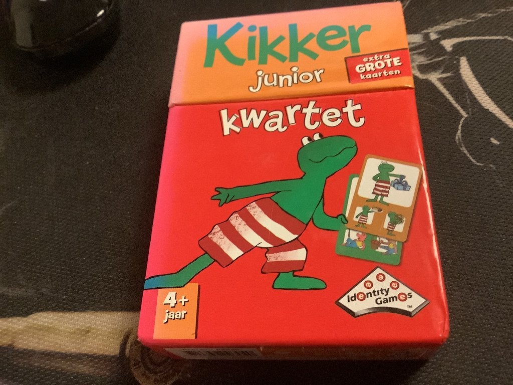 Kikker junior kwartet, met extra grote kaarten., Ophalen of Verzenden, Identity Games.