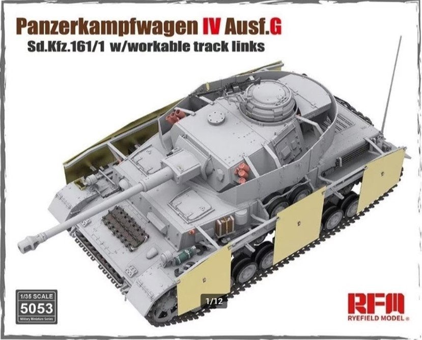 RFM 1:35 Panzer IV ausf G  & 3D printed parts + workable tr., Overige merken, Tank, 1:32 tot 1:50, Nieuw
