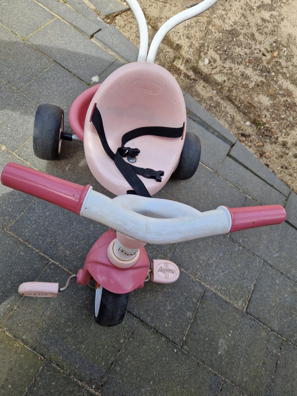 Smoby driewieler met stang, Ophalen, Gebruikt