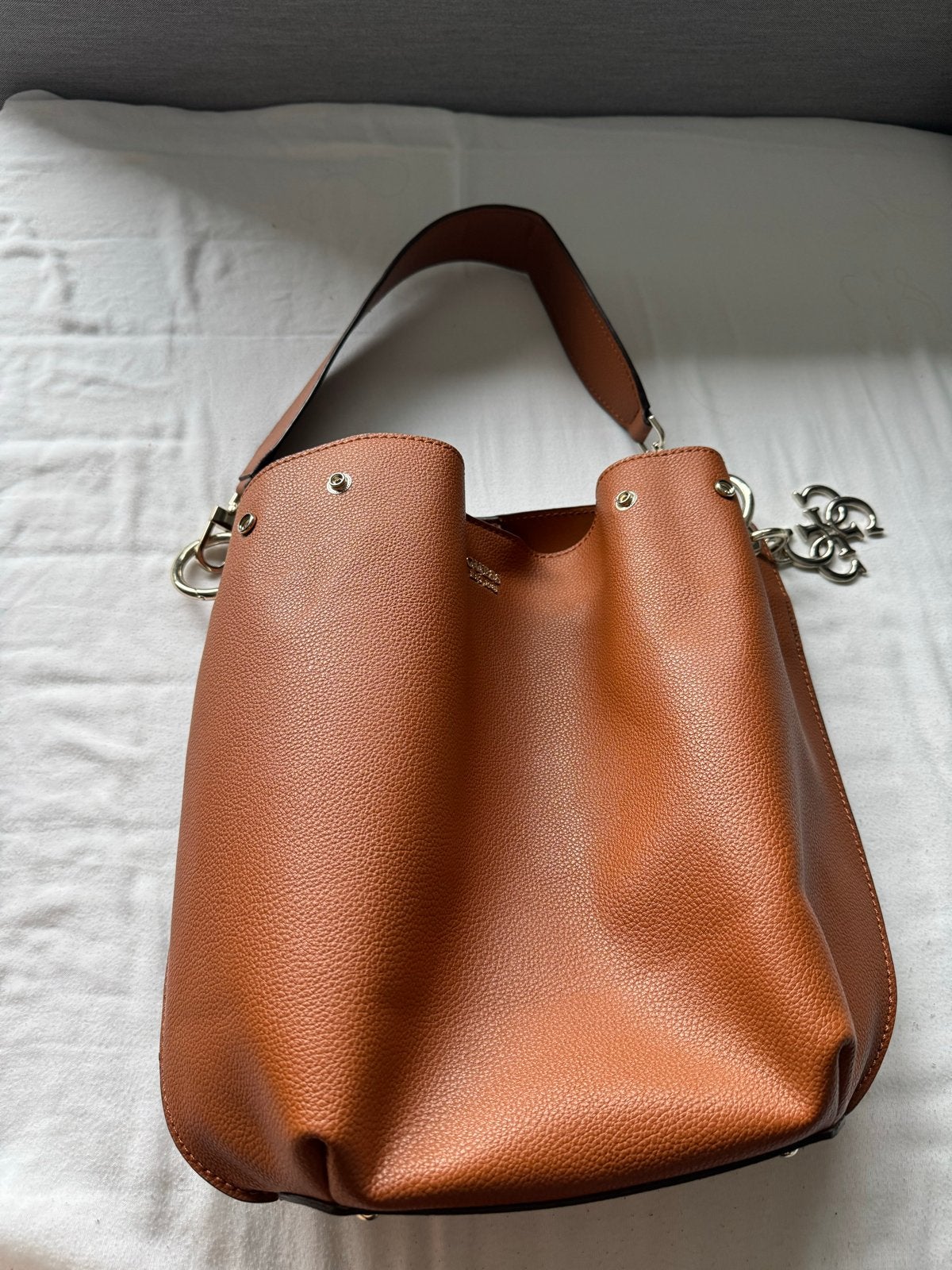 Guess handtas, Ophalen of Verzenden, Zo goed als nieuw, Bruin, Handtas