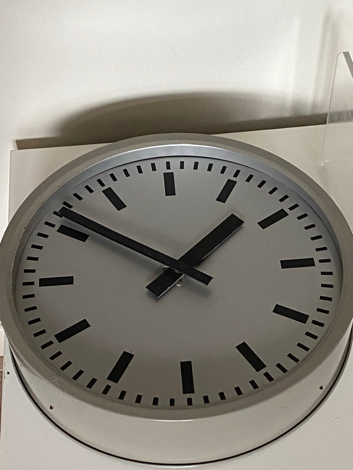 Vintage Nedklok PTT Industriële Wandklok Jaren '60, Ophalen of Verzenden