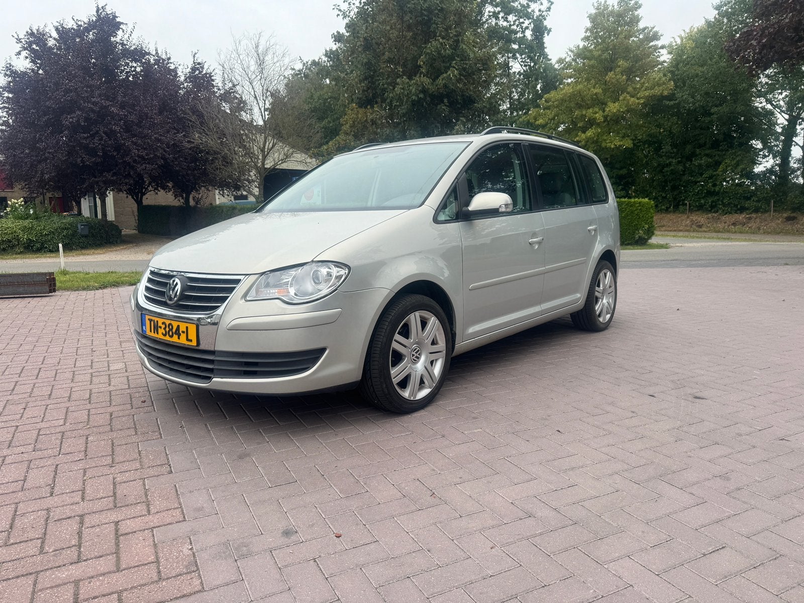 Volkswagen Touran 1.4 TSI 103KW DSG 2008 Grijs, Auto's, Volkswagen, Stof, 4 cilinders, Bedrijf, Grijs