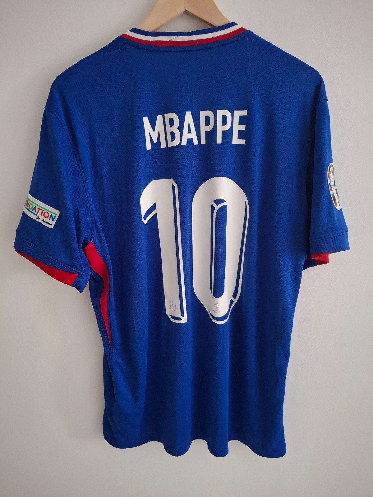 Frankrijk Thuisshirt 2024 Mbappé | Nike | Maat XL | EK editi, Maat XL, Ophalen of Verzenden, Nieuw, Shirt