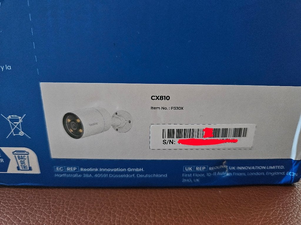 2x Reolink CX810 Beveiligingscamera-Kleur nachtzicht, Nieuw, Ophalen of Verzenden, Nieuw, Buitencamera