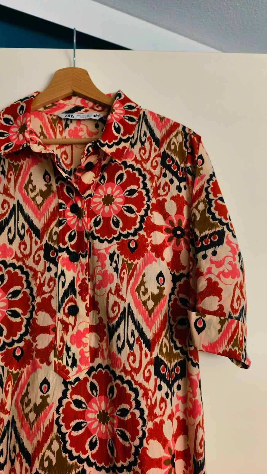 Zara maxi dress met bloemenprint, Kleding | Dames, Meerkleurig, Zara, Maat 42/44 (L), Ophalen of Verzenden