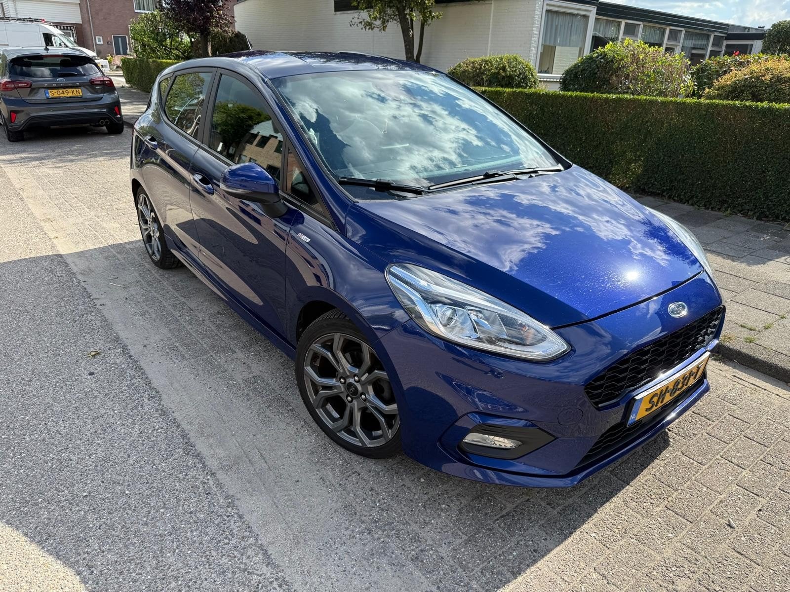 Ford Fiesta 1.0 EcoBoost ST-Line 2018  Nieuw distributieriem, Auto's, Voorwielaandrijving, 1063 kg, Blauw, Origineel Nederlands