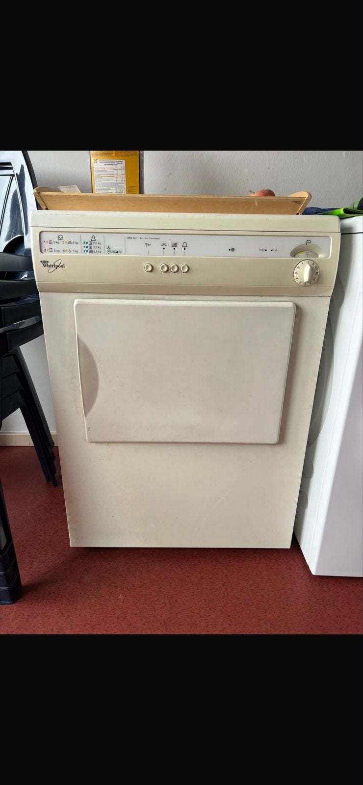 Whirlpool AWZ 135 Luchtafvoerdroger met slang, Ophalen, 6 tot 8 kg, Gebruikt, Luchtafvoer