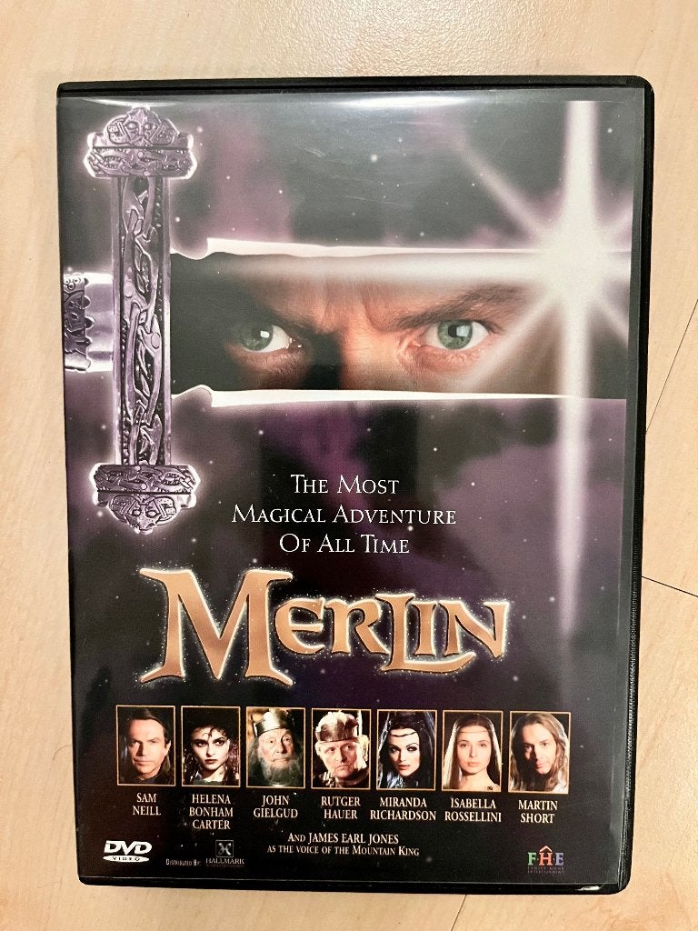 DVD Merlin (1998) TV-Serie (Sam Neill) US Import Regio 1, Cd's en Dvd's, Dvd's | Tv en Series, Engels, Inclusief doosje, Science Fiction en Fantasy