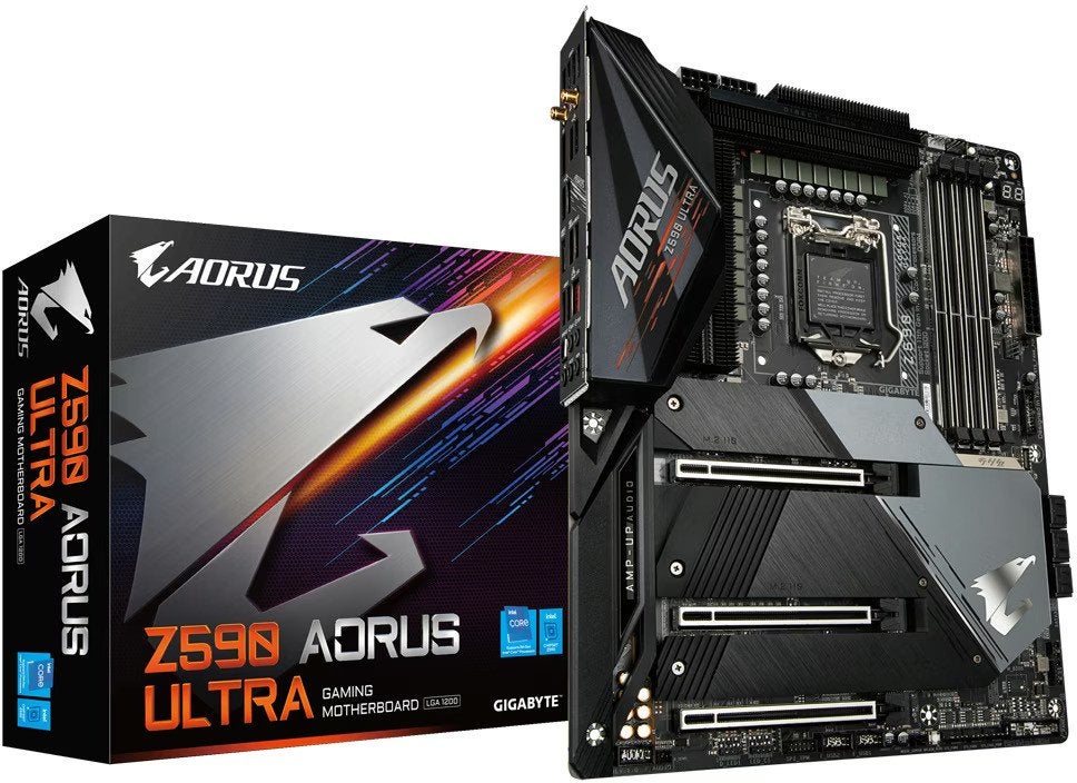 Gigabyte Z590 Aorus Ultra Moederbord, Computers en Software, Moederborden, DDR4, Socket 1200, Ophalen of Verzenden, Zo goed als nieuw