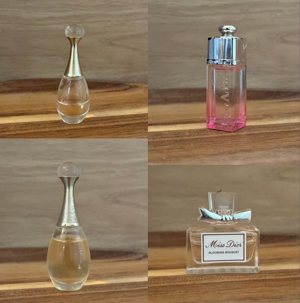 4 x Dior Miniatuur - Blooming Bouquet, Addict & J’Adore, Verzenden
