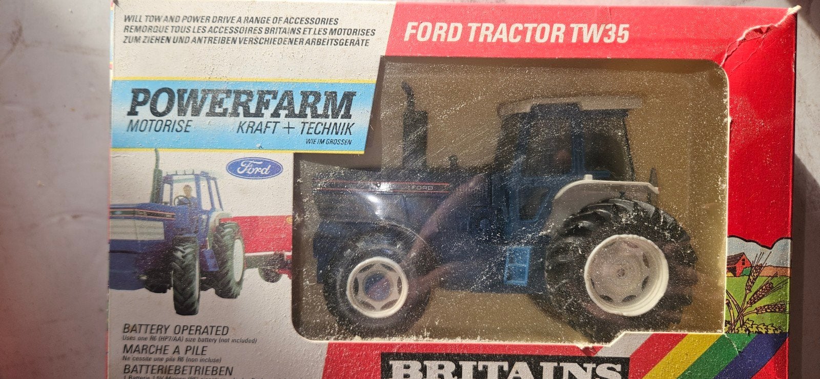 ford 8830 powerfarm britains  no siku, Ophalen of Verzenden, Zo goed als nieuw, Tractor of Landbouw, Britains