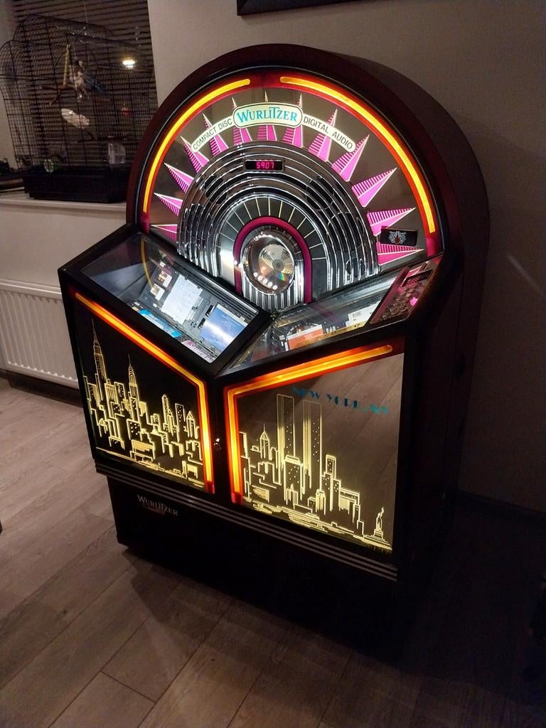 Wurlitzer new york jukebox 100 cd+Bluetooth, Gebruikt, Wurlitzer, 1970 tot heden, Ophalen