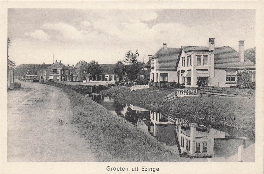 702-429-029 Groeten Uit Ezinge, Verzamelen, Ansichtkaarten | Nederland, Verzenden, Voor 1920, Groningen