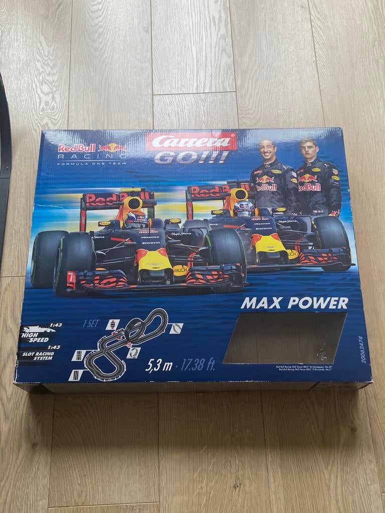 Carrera go max verstappen en Riccardo racebaan, Ophalen, Carrera, Met looping, Elektrisch