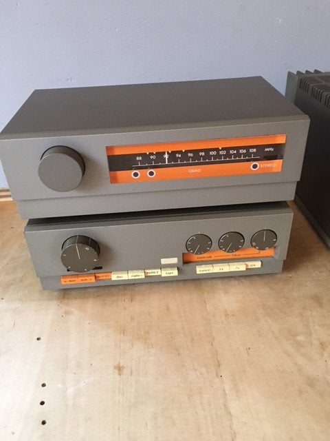 Quad 303, 33 en FM3 set, Refurbished, 60 tot 120 watt, Stereo, Ophalen