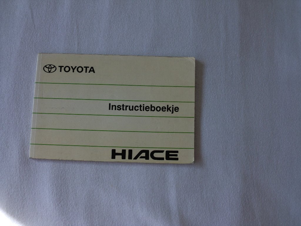 Toyota Hiace Instructieboekje (uit 1990), Auto diversen, Handleidingen en Instructieboekjes, Ophalen of Verzenden