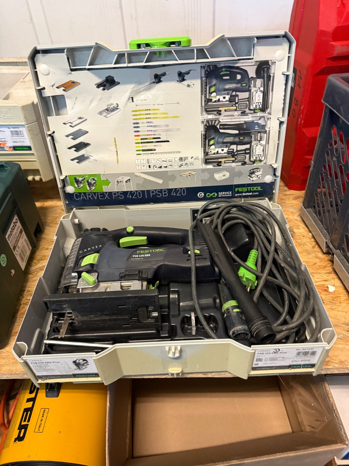 FESTOOL CARVEX PSB 420 EBQ-Plus | Compleet in Systainer, Ophalen, 600 tot 1200 watt, Zo goed als nieuw, Decoupeerzaag
