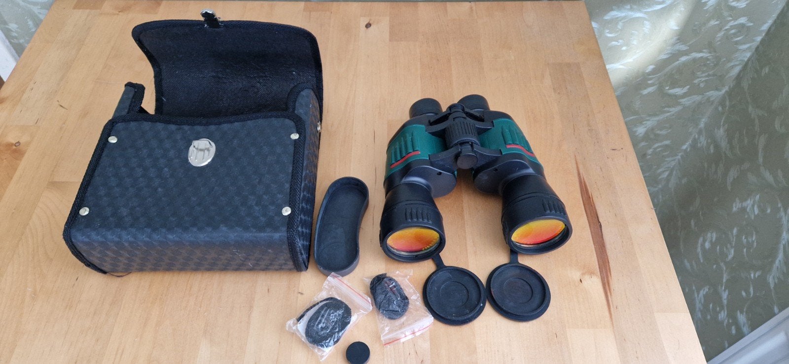 Breaker Cobra Verrekijker met Tas en Accessoires, Ophalen, Porro (met knik), Zo goed als nieuw, 8 tot 12x