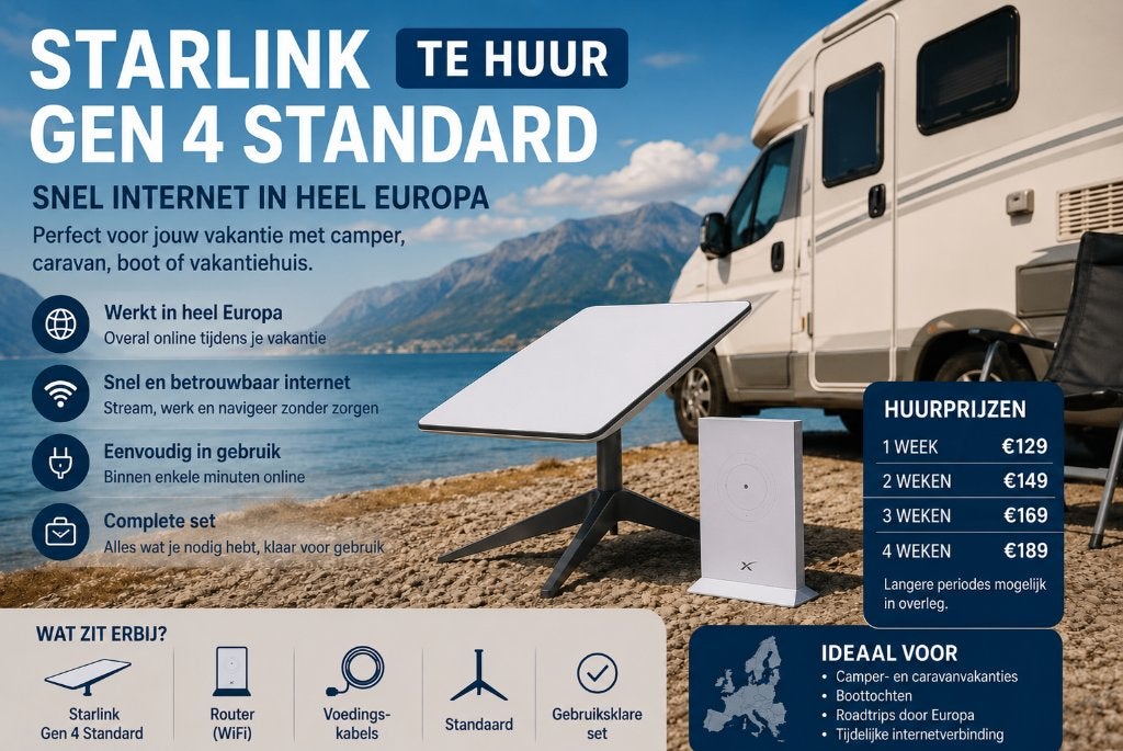 Starlink te Huur – Snel Internet in Heel Europa, Computers en Software, Routers en Modems, Ophalen, Zo goed als nieuw, Router