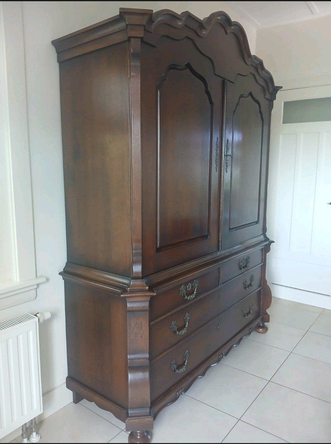 Antieke Teak Houten Opbergkast Voorraadkast, Antiek en Kunst, Ophalen