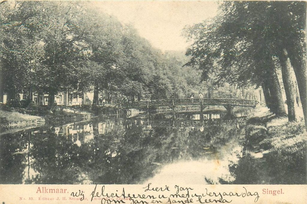 701-342-029 Alkmaar Singel, Verzenden, Voor 1920, Noord-Holland