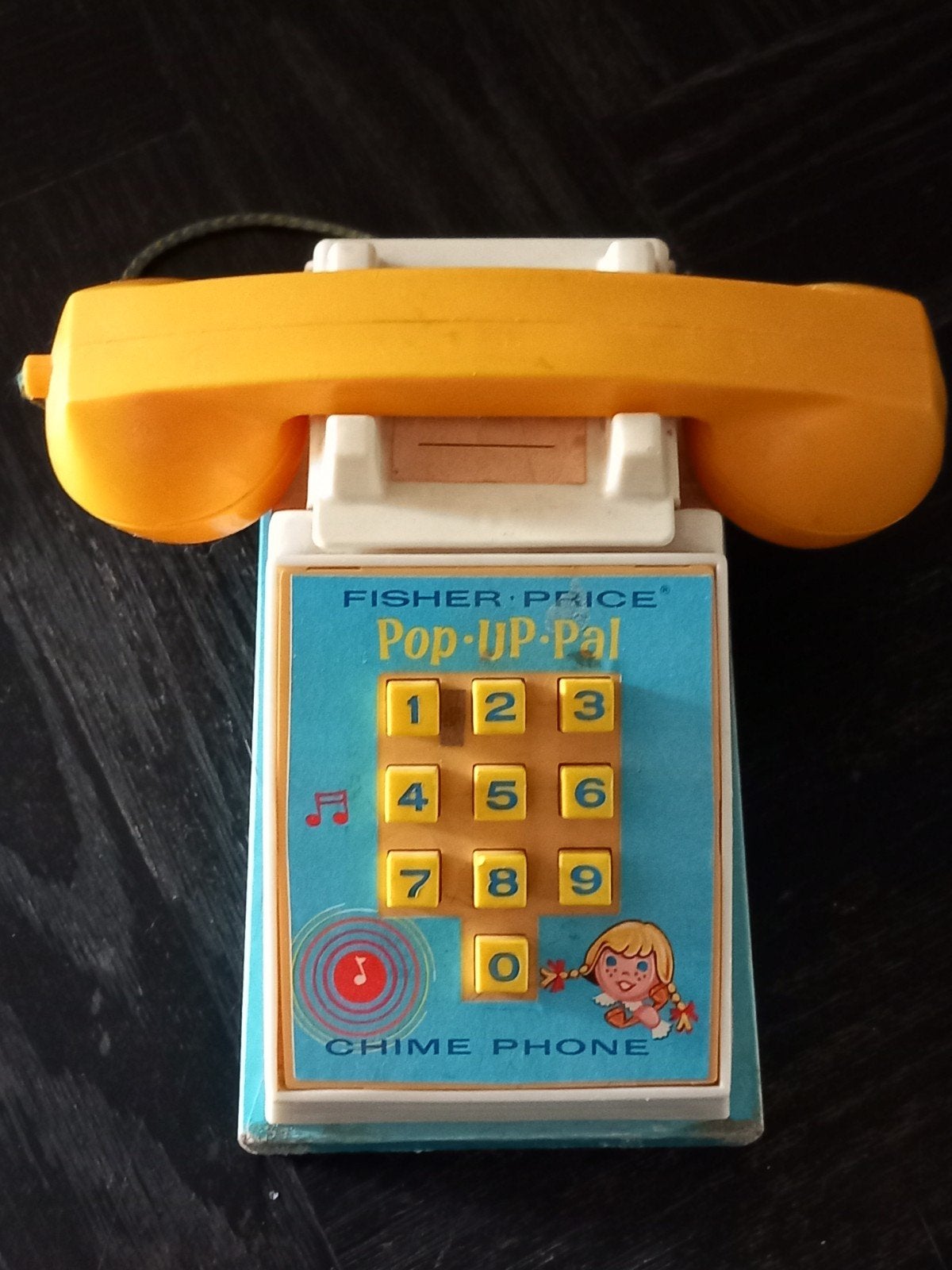 Vintage Fisher-Price Pop-Up Pal Chime Phone Speelgoed, Kinderen en Baby's, Overige typen, Ophalen of Verzenden, Service@mattel.com